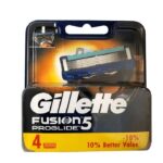 تیغ یدک ژیلت فیوژن ۵ پروگلاید Proglide بسته 4 عددی اصل