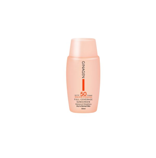 Ginagen Spf 50 Full Coverage Sun Screen Dry To Normal Skin no.01 50ml