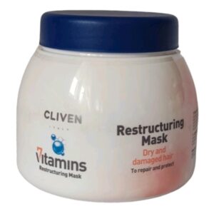 ماسک ترمیم کننده 7 ویتامین کلیون Cliven مخصوص موهای آسیب دیده حجم 500 میلی لیتر