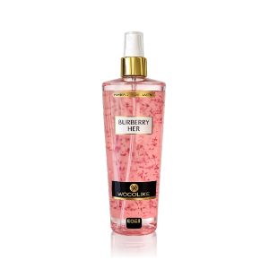 بادی اسپلش زنانه وودلایک مدل BURBERRY HER رایحه باربری هر حجم 250 میل